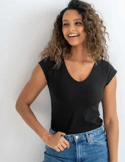 The Buttery Soft V-Neck Non wired T-Shirt