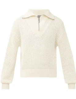 Tides High Pure Cotton Textured Half Zip Jumper