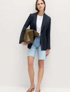 Tie Belted Blazer with Linen
