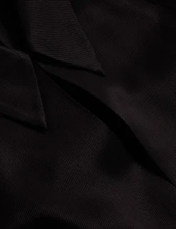 Tie Detail Collared Batwing Blouse