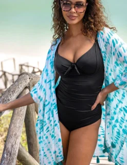 Tie Dye Tassel Kimono Beach Cover Up
