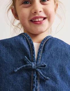Tie Front Denim Waistcoat (2-10 Yrs)