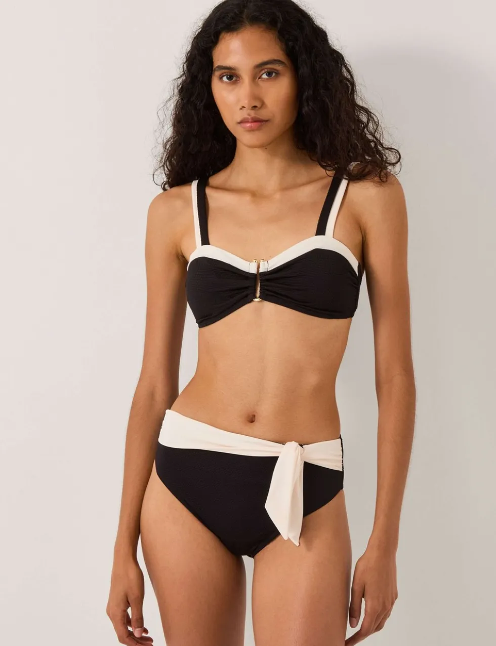 Tie Front High Waisted Bottoms