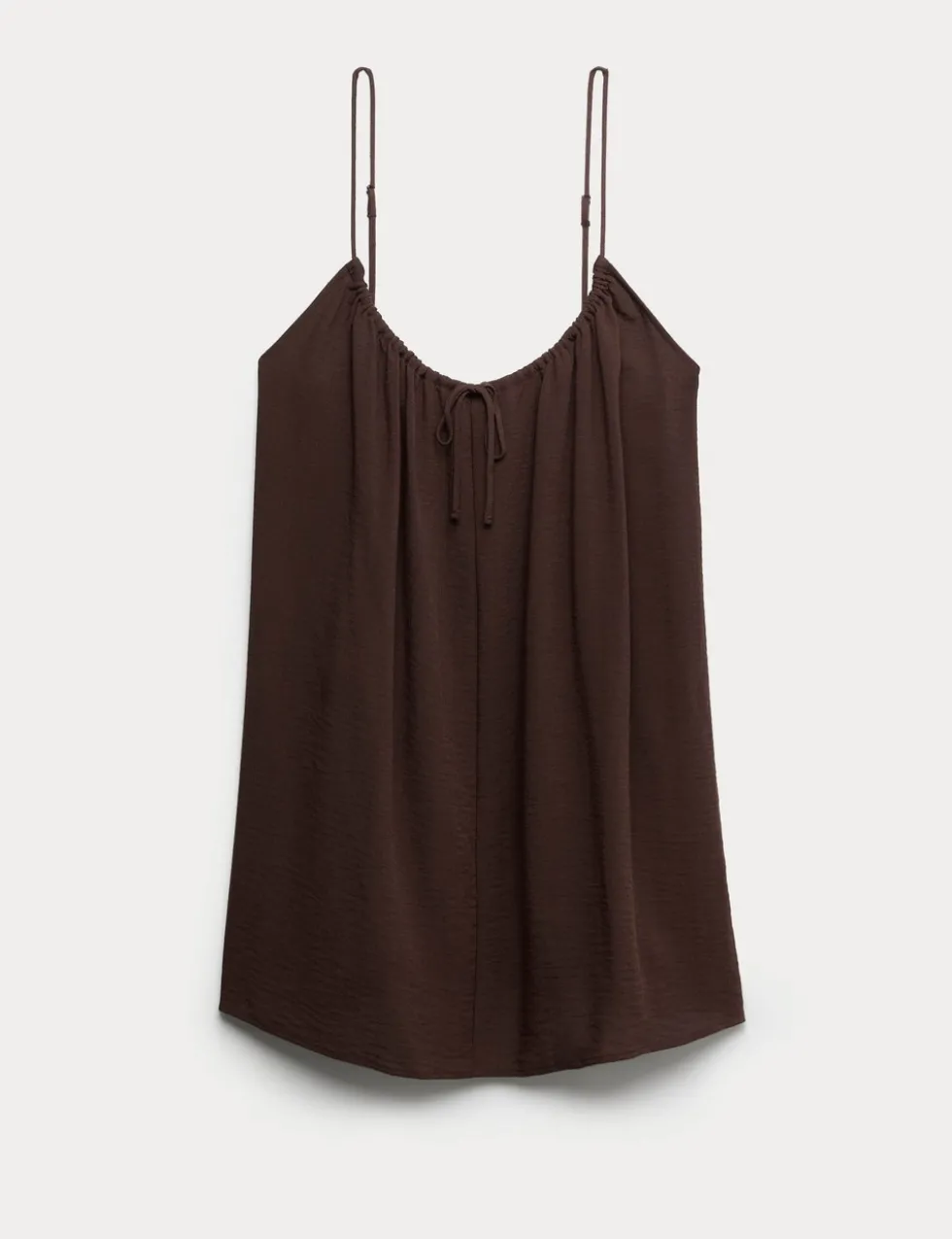 Tie Front Strappy Mini Slip Dress