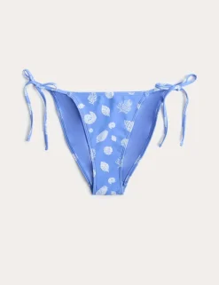Tie Side High Leg Bikini Bottoms
