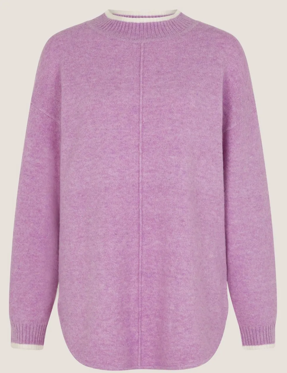Tipped Textured Oversized Jumper