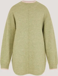 Tipped Textured Oversized Jumper