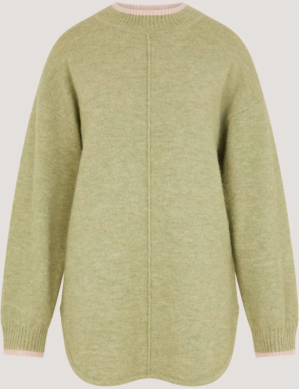 Tipped Textured Oversized Jumper