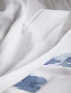 Trailing Cherry Blossom Embroidered Bedding Set