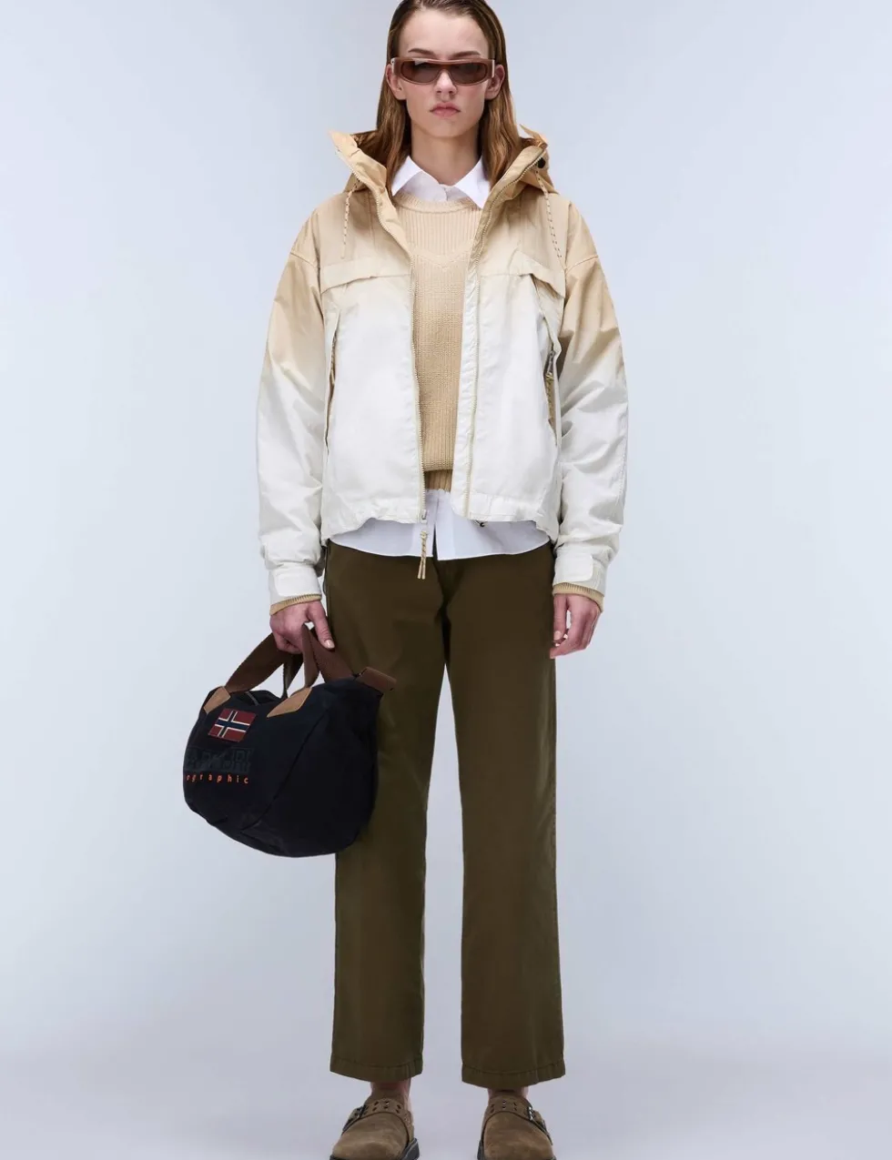 Traveler Dip Dye Oversized Short Jacket