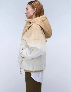 Traveler Dip Dye Oversized Short Jacket
