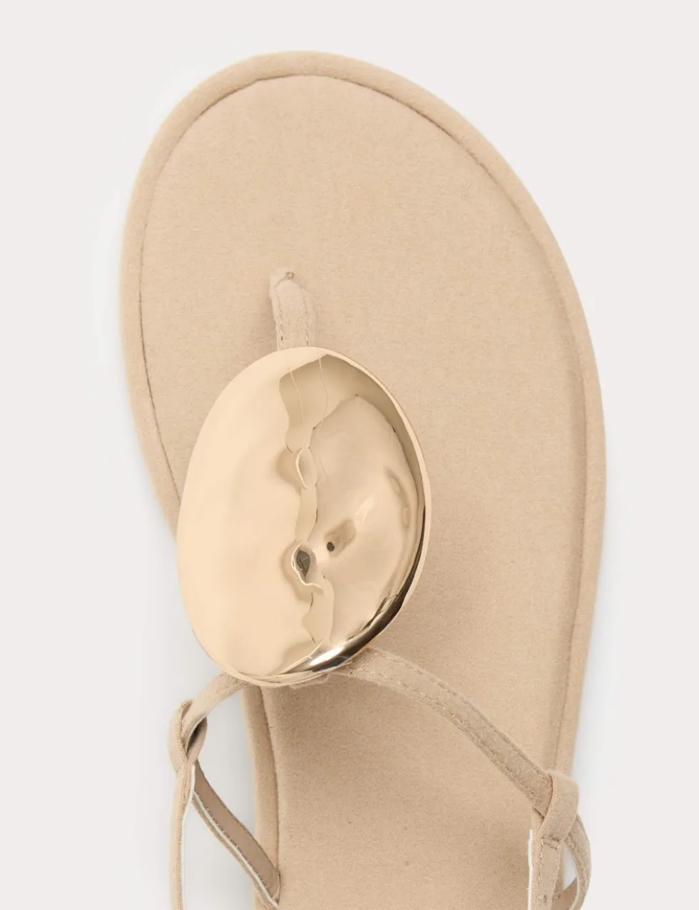 Trim Ankle Strap Flat Sandals
