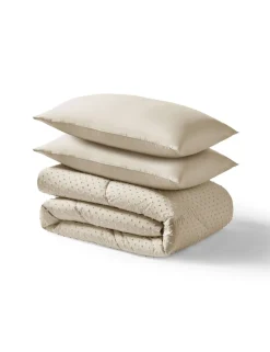 Tufted Dots Coverless Duvet and Pillowcases