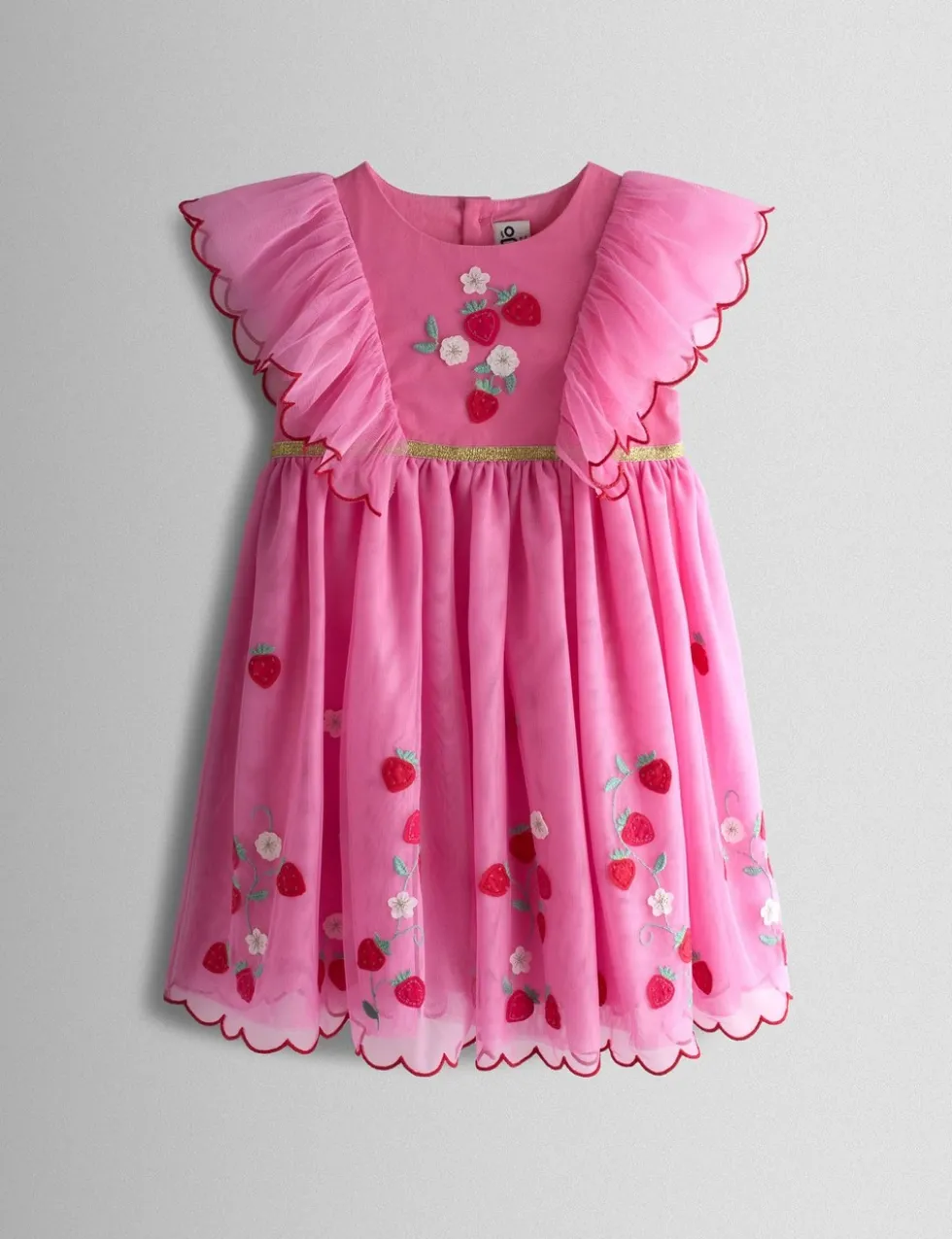 Tulle Strawberry Dress (6 Mths-7 Yrs)