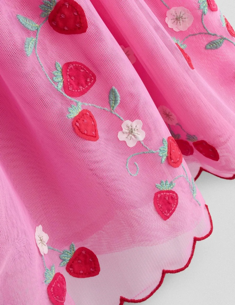 Tulle Strawberry Dress (6 Mths-7 Yrs)