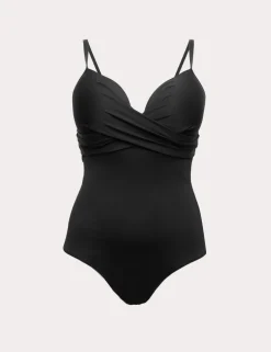 Tummy Control Wired Plunge Swimsuit (D-GG)