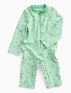 Turtle All In One Swimsuit (0-18 Mths)