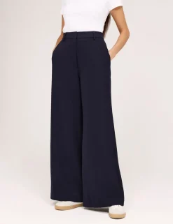 Twill Wide Leg Trouser