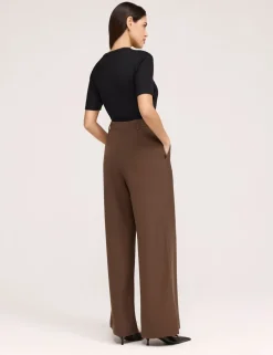 Twill Wide Leg Trouser