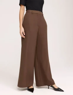 Twill Wide Leg Trouser