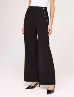 Twill Wide Leg Trousers