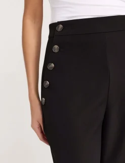 Twill Wide Leg Trousers