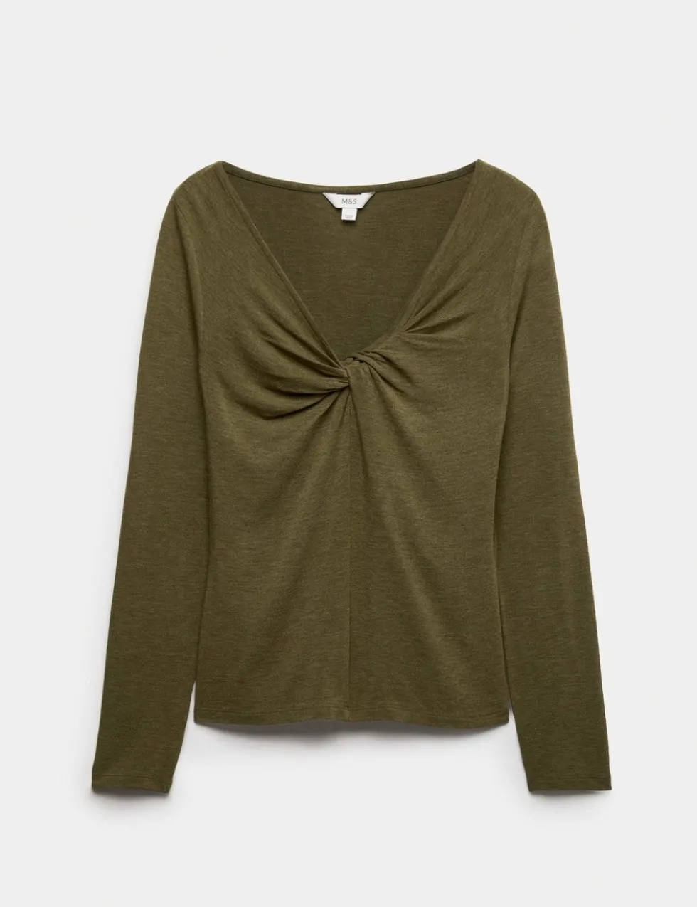 Twist Detail Long Sleeve Top