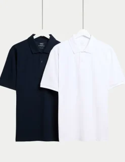Ultimate 2 Pack Cotton Rich Polo Shirts