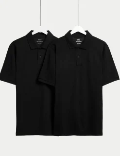 Ultimate 2 Pack Cotton Rich Polo Shirts
