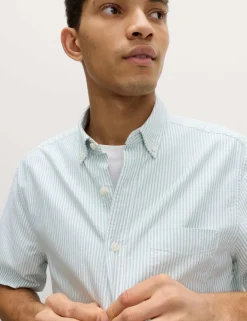 Ultimate Pure Cotton Striped Oxford Shirt