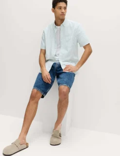 Ultimate Pure Cotton Striped Oxford Shirt