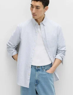 Ultimate Pure Cotton Striped Oxford Shirt