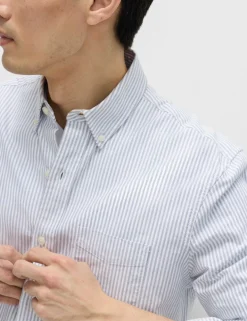 Ultimate Pure Cotton Striped Oxford Shirt