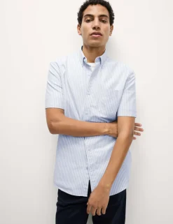 Ultimate Pure Cotton Striped Oxford Shirt