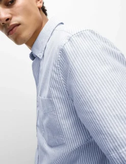Ultimate Pure Cotton Striped Oxford Shirt