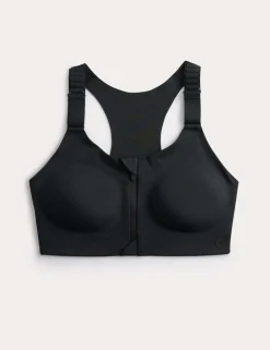 Ultimate Support Zip Up Non Wired Sports Bra (A-GG)