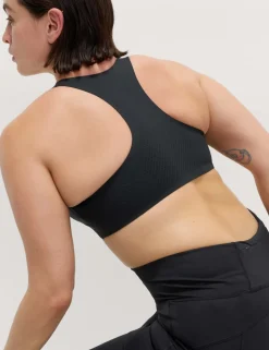Ultimate Support Zip Up Non Wired Sports Bra (A-GG)