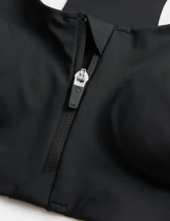 Ultimate Support Zip Up Non Wired Sports Bra (A-GG)