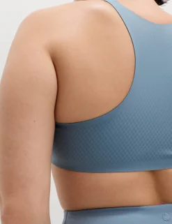 Ultimate Support Zip Up Non Wired Sports Bra (A-GG)