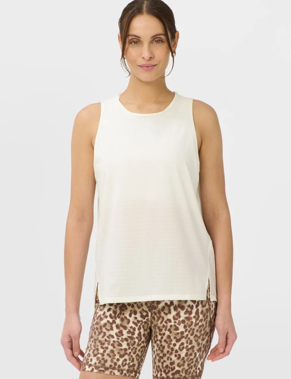 Ultimate Train Rib Round Neck Vest Top