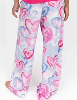 Valentines Cotton Blend Heart Print Pyjama Bottoms