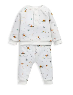 Velour Planets Print Pyjamas (2-24 Mths)