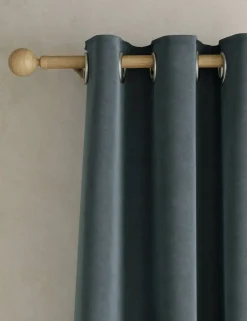 Velvet Eyelet Curtains