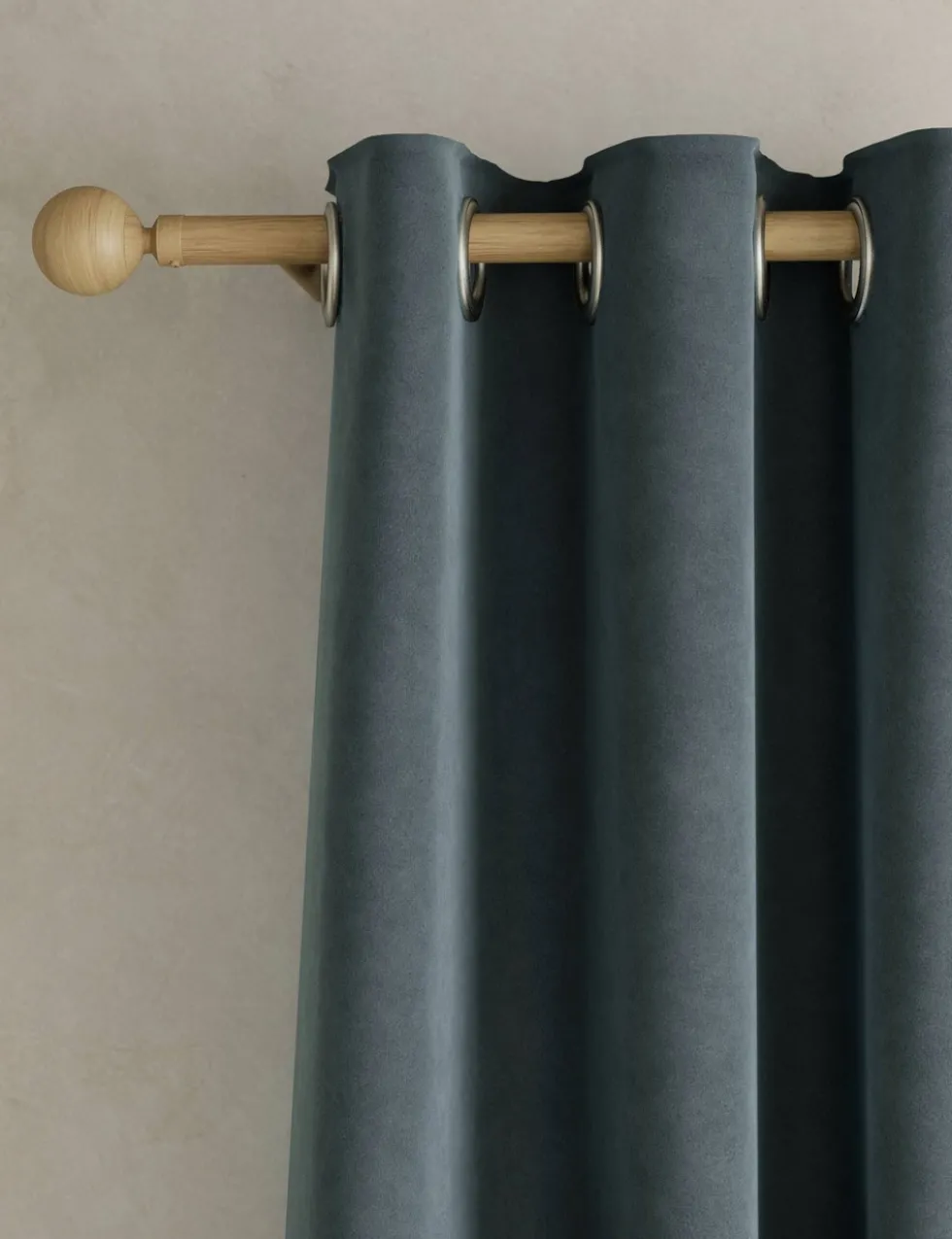Velvet Eyelet Curtains