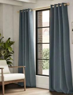 Velvet Eyelet Curtains