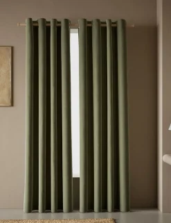 Velvet Eyelet Curtains
