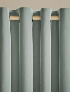 Velvet Eyelet Curtains