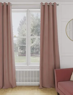 Velvet Eyelet Curtains