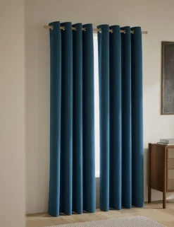 Velvet Eyelet Curtains