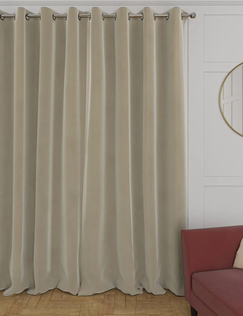 Velvet Eyelet Curtains